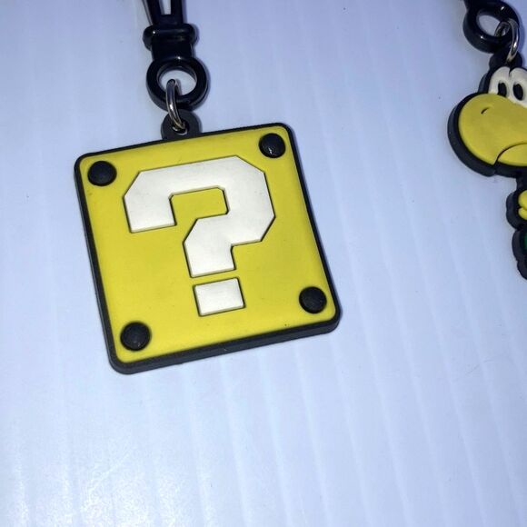 MARIO BROS Backpack Lunchbox Purse Charm Luigi Koopa Troopa Question Mark Trio - Picture 4 of 11